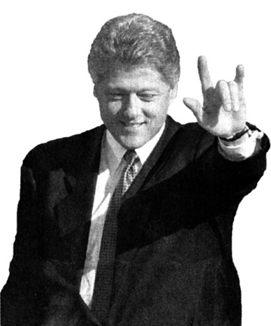 Bill Clinton Hands